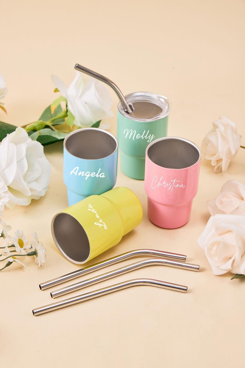 Custom Stainless Steel Tumbler, Wedding Party Favor, Bridesmaid Proposal Gift, Name Cup, Bachelorette Party Accessory, Company Event Item image 5