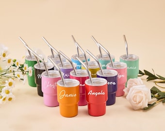 Personalized Stainless Steel Tumblers, Bachelorette Party Gift, Bridesmaid Proposal Gift, Wedding Party Favor, Wine Tumbler, Cups with Names