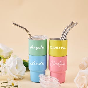 Custom Stainless Steel Tumbler, Wedding Party Favor, Bridesmaid Proposal Gift, Name Cup, Bachelorette Party Accessory, Company Event Item image 6