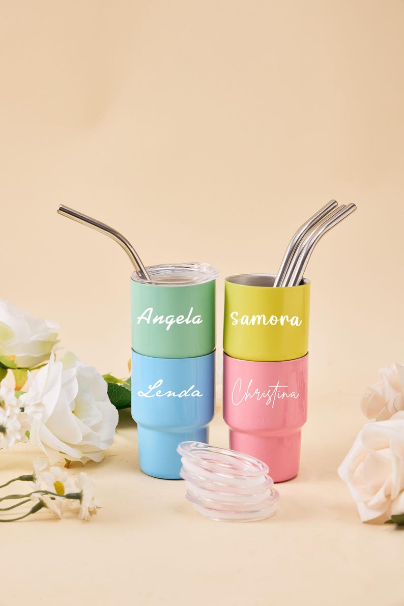 Custom Stainless Steel Tumbler, Wedding Party Favor, Bridesmaid Proposal Gift, Name Cup, Bachelorette Party Accessory, Company Event Item image 6