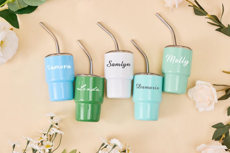 Custom Stainless Steel Tumbler, Wedding Party Favor, Bridesmaid Proposal Gift, Name Cup, Bachelorette Party Accessory, Company Event Item image 2