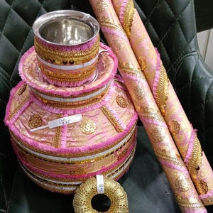 Ghadoli For Jaggo /Decorative Phulkari Ghadoli /Indian Wedding Accessories / Punjabi Wedding Accessories
