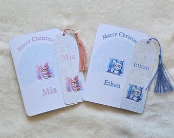 Personalised Christmas bookmarks and greetings cards