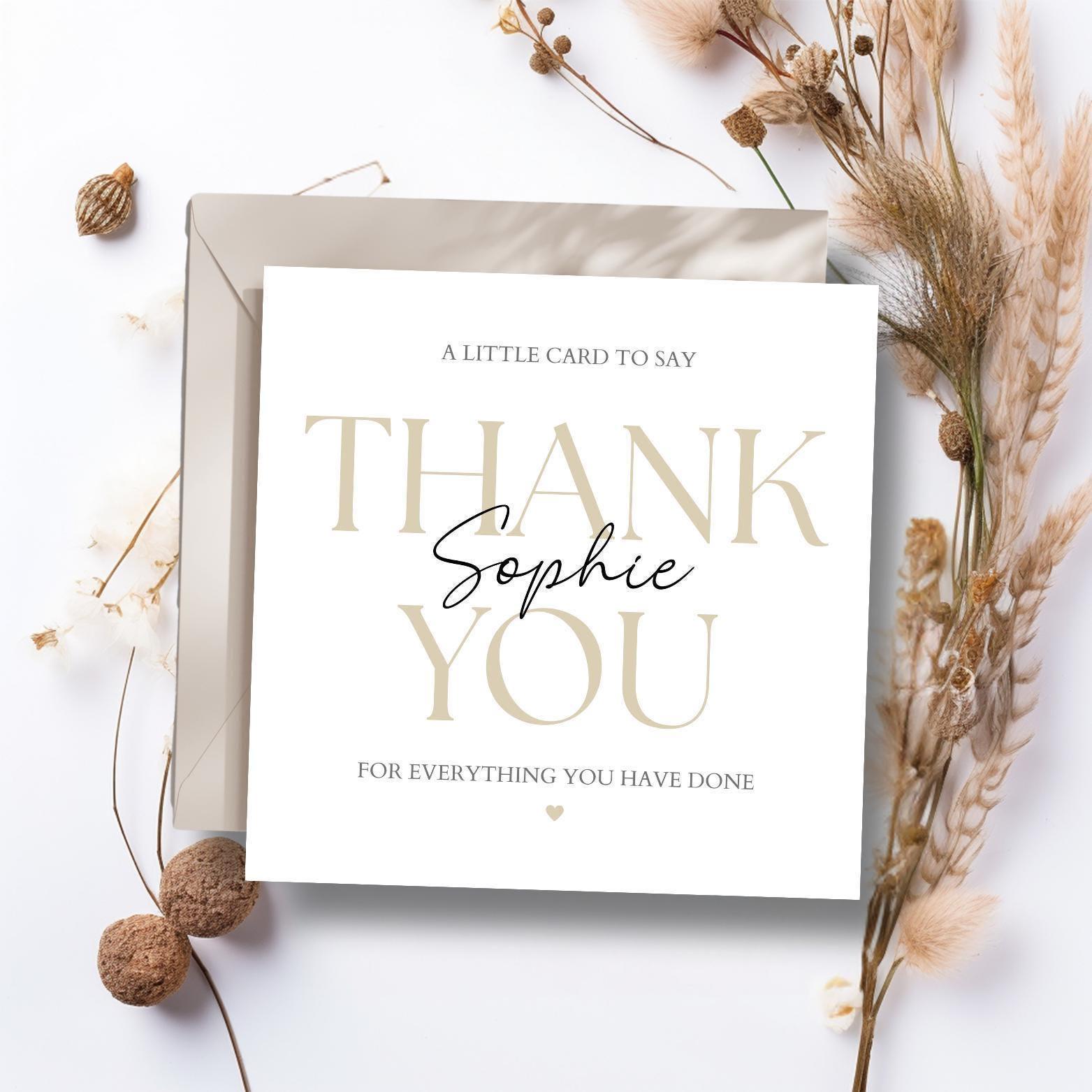 A Little Card to Say a Big Thank You, Friend Thank You Card