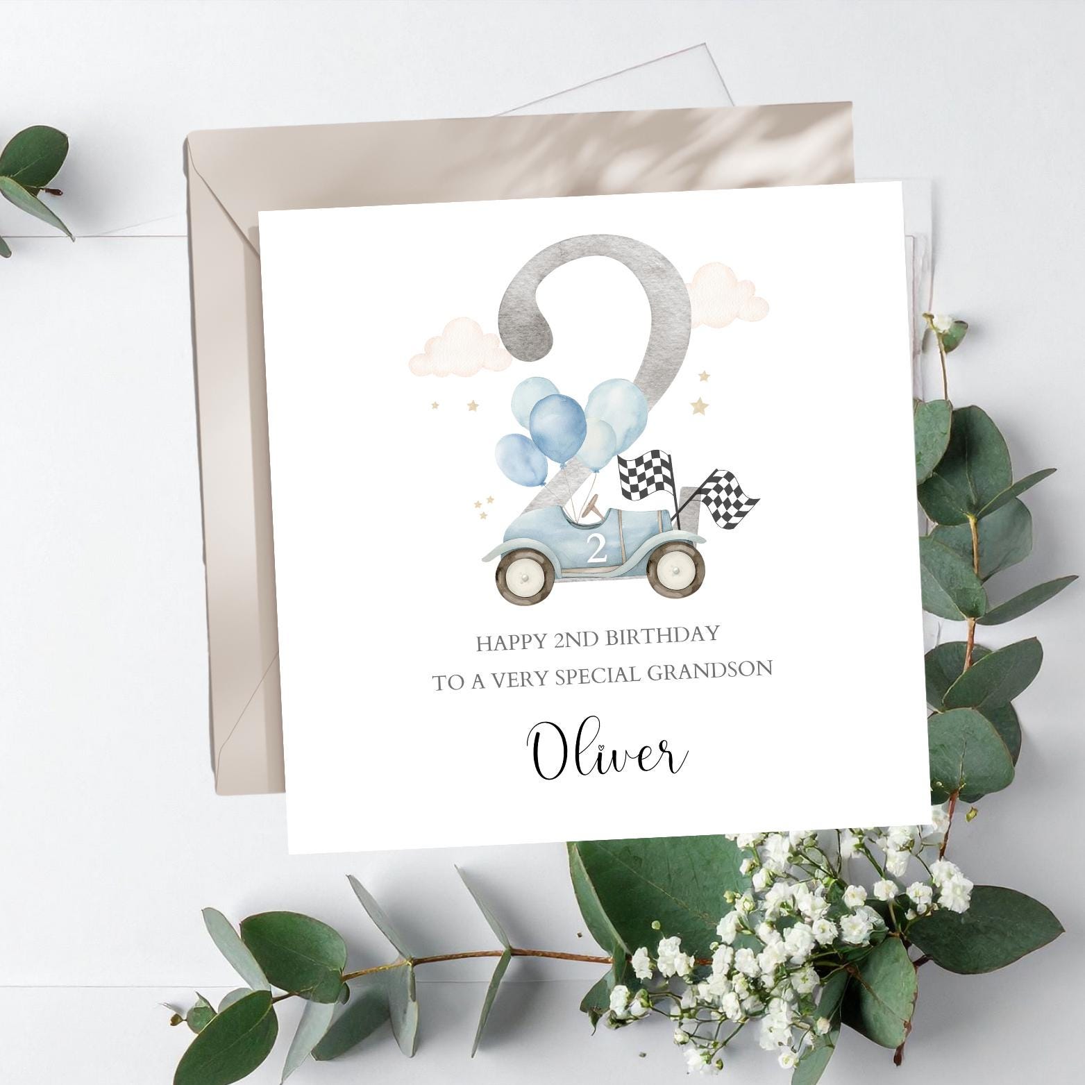 Grandson Birthday Card - Special Thoughts
