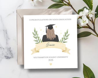 Personalised Graduation Card, Congratulations on Your Graduation Card, You Did itCard, University Graduation Card For Her and Him