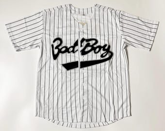 Baseball-Trikot Badboy Smalls #10, gestreiftes, besticktes T-Shirt, ein tolles Geschenk für Väter oder Freunde, Erwachsenen-/Kindergrößen.