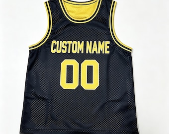 Camiseta de baloncesto reversible personalizada, camiseta sin mangas de malla bicolor de doble capa, uniforme deportivo personalizado con nombre y número para regalos de entrenamiento de equipo