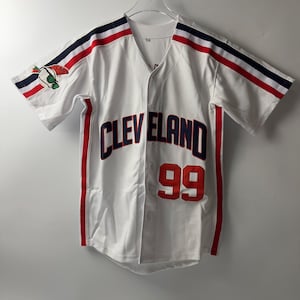 Ricky Vaughn99 Cleveland Navy Blue/Green/White/Gray MLB Retro Baseball Custom Name with embroidered the perfect gift for Major League fans