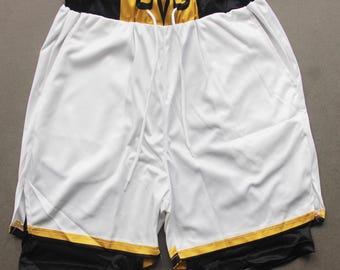 Basketballshorts, 2-in-1-Shorts mit Taschen, Lauf- und Fitnessshorts, Anime-Shorts