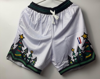 Basketballshorts für Herren – Doppellagige, atmungsaktive Sportshorts aus Mesh mit zwei Seitentaschen, Gymnastikshorts