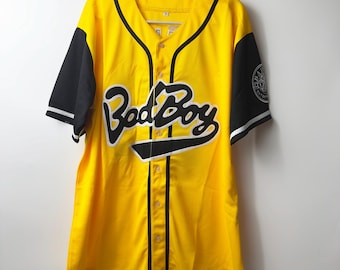 Biggie Smalls Baseballtrikot, Größe 10, Bad Boy Clothing, bestickt, Filmmotiv, tolles Geschenk für Väter oder Freunde, Erwachsenen-/Kindergrößen