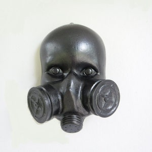 Gas Mask Doll Wall Art Mk 1 gunmetal image 3