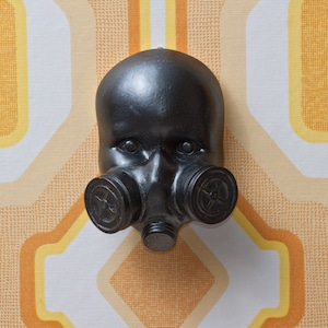 Gas Mask Doll Wall Art Mk 1 gunmetal image 1