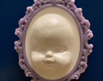 Doll face Magic mirror- pastel purple