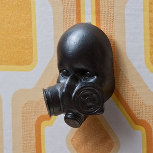 Gas Mask Doll Wall Art Mk 1 gunmetal image 2