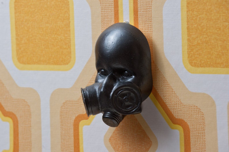 Gas Mask Doll Wall Art Mk 1 gunmetal image 2