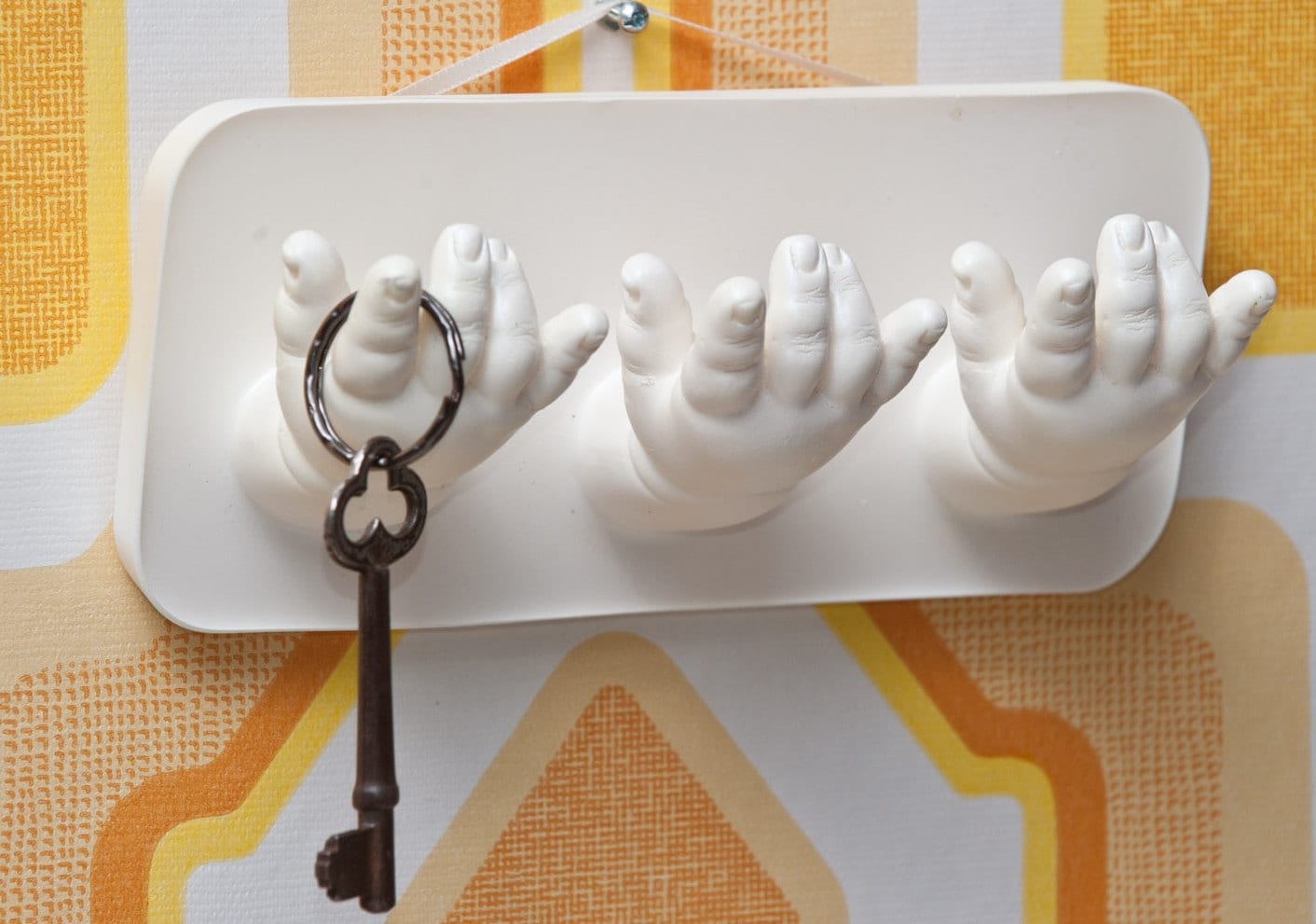 Crochet Vintage Doll Arms Bag/Bijoux Display Wall Art