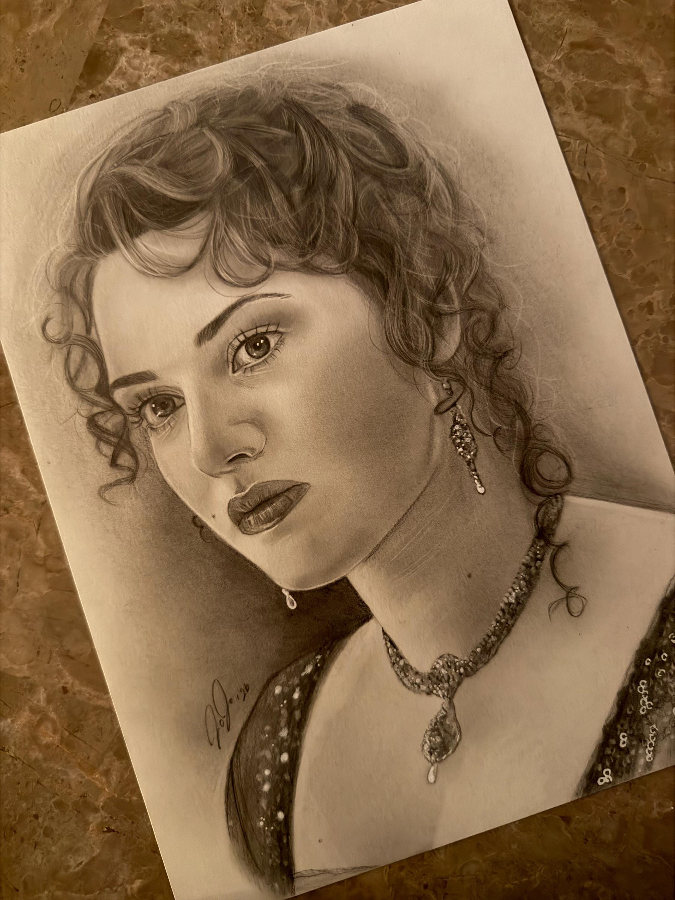 Rose titanic sketch - Etsy 日本