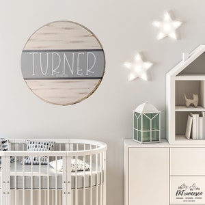 Baby Name Sign | Circular | Made to Order