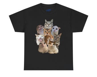 Famous Instagram Cats Meme T Shirt | Uncle Bao, Little Tole Mei Mei, Dou Dou, Gumbus, Funny Cat Brainrot Reels Meme Shirt Genz