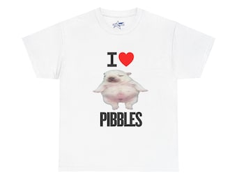 Funny I Love Pibbles Rub My Belly Pibble T-Shirt, Gift for Dog Lovers, Streetwear, Birthday Gift, Brainrot Shirt, Meme Shirt, French BullDog
