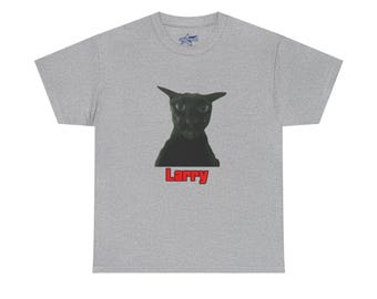 Evil Larry Meme Cat Funny Graphic Unisex Tee, Cotton T-Shirt, Brainrot Shirt, Gift for Teens & Friends, Streetwear T shirt, Brainrot Meme