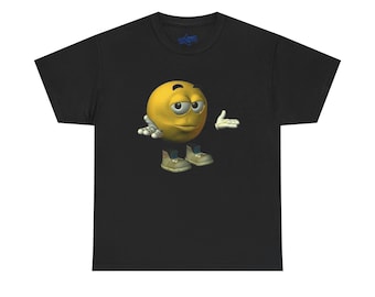 Cursed Shrug Emoji Graphic Funny Meme T Shirt| GenZ Brainrot Reels Emoji, Gift for Friends, Weird Shirt, Streetwear, Cursed Humor