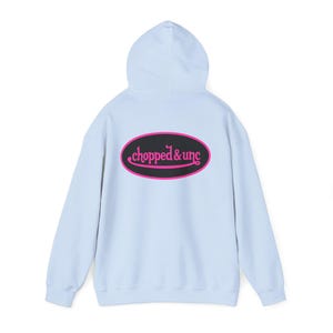 Sudadera con capucha rosa y negra con gráfico en la espalda, inspirada en Von Dutch, regalo para amigos, ropa de calle GenZ, meme Brainrot Y2K imagen 10