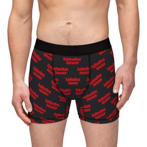 Boxer divertenti da uomo Labubu Lover, biancheria intima comoda, regalo divertente per lui fidanzato/marito, biancheria intima meme, regalo per uomini performanti, Brainrot