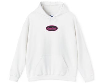 Chopped & Unc Pink and Black Back Graphic Hoodie | Von Dutch Inspired Funny Sweatshirt, Gift for Friends, GenZ Streetwear Brainrot Meme Y2K