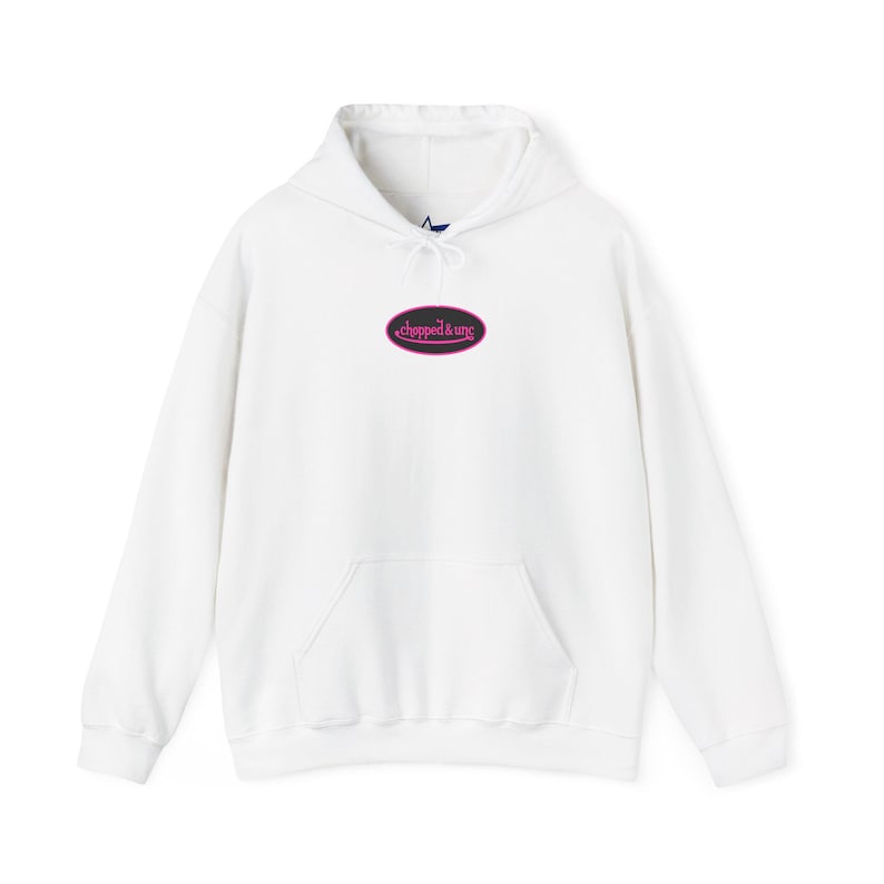 Sudadera con capucha rosa y negra con gráfico en la espalda, inspirada en Von Dutch, regalo para amigos, ropa de calle GenZ, meme Brainrot Y2K imagen 1