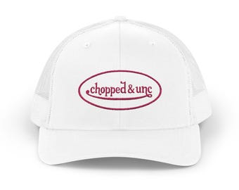 Chopped & Unc Pink Snapback Funny Meme Trucker Cap | Embroidered Mesh Back Hat, Funny Gift for Friends, Genz Slag, Streetwear