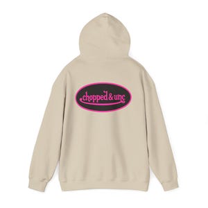 Sudadera con capucha rosa y negra con gráfico en la espalda, inspirada en Von Dutch, regalo para amigos, ropa de calle GenZ, meme Brainrot Y2K imagen 9