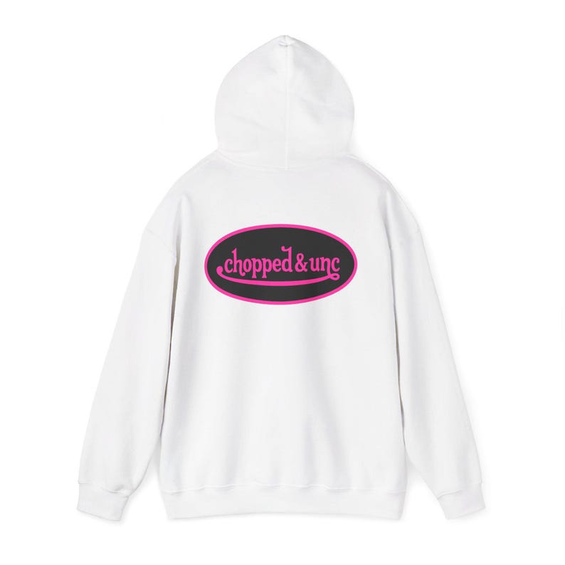 Sudadera con capucha rosa y negra con gráfico en la espalda, inspirada en Von Dutch, regalo para amigos, ropa de calle GenZ, meme Brainrot Y2K imagen 7