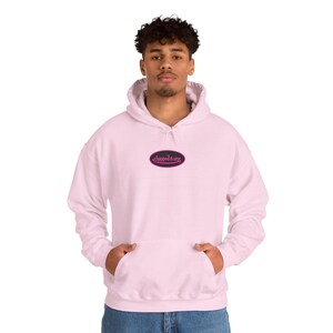 Sudadera con capucha rosa y negra con gráfico en la espalda, inspirada en Von Dutch, regalo para amigos, ropa de calle GenZ, meme Brainrot Y2K imagen 15