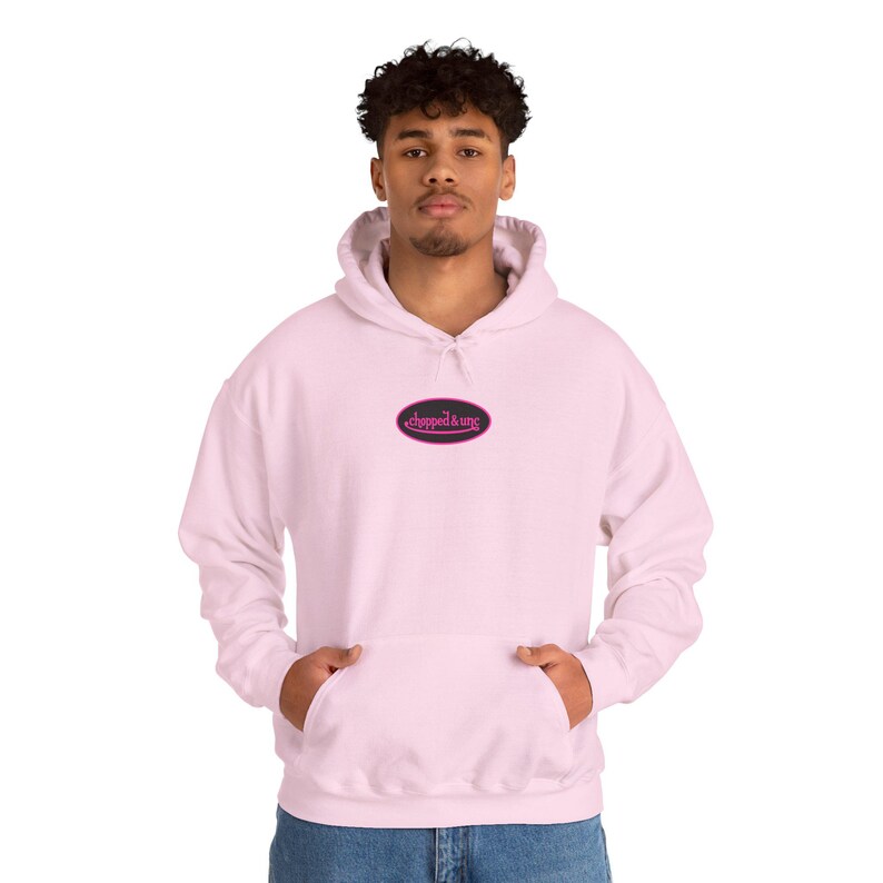 Sudadera con capucha rosa y negra con gráfico en la espalda, inspirada en Von Dutch, regalo para amigos, ropa de calle GenZ, meme Brainrot Y2K imagen 15