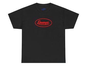 Gooner Red Graphic Funny Meme T Shirt| GenZ Brainrot Reels Slang, Gift for Friends, Von Dutch Inspired, Streetwear Street Style, Incel