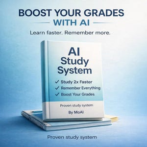 AI Study System for Students | ChatGPT Exam Prep Guide (Digital Download)