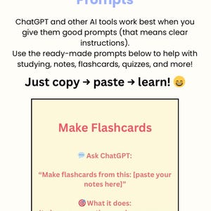AI Study System for Students | ChatGPT Exam Prep Guide (Digital Download) image 2