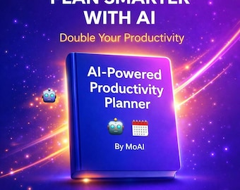 AI Productivity Planner PDF | Daily Goal Tracker, Habit Tracker & Time Management System