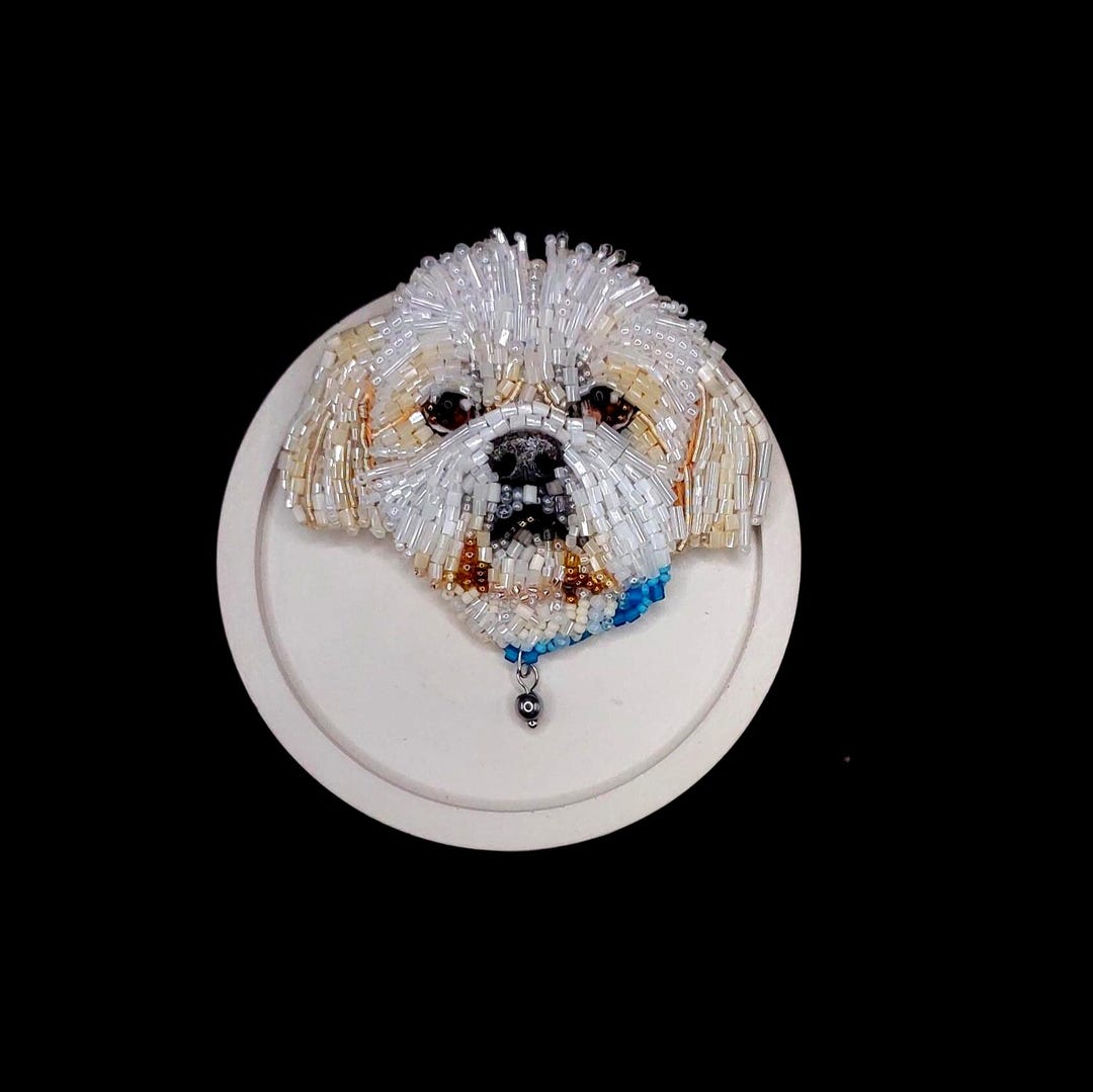 Shih Tzu Dog Brooch main image 1