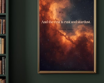 Nabokov Quote Celestial Print: Boho Literary Wall Art (Digital Download)