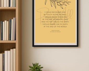 Song of Achilles Quote Poster: Madeline Miller Print (Digital Download 18x24 PNG File)