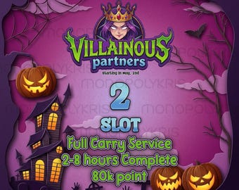 Monopoly_Go VILLAINOUS_Event  Partners 2 Slot - Full Carry Service