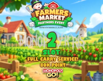 Monopoly_Go FARMERS MARKET Partners 2 Slot - Full Carry Service