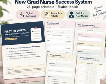First 90 Shifts New Grad Nurse Planner & Toolkit