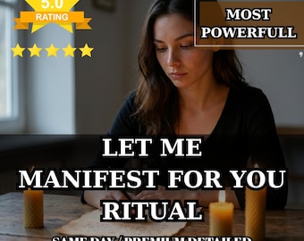 Deixe-me manifestar para você | Ritual personalizado para amor, carreira, sorte e dinheiro