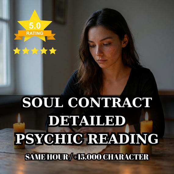 Soul Contract Psychic Reading: Karmic Healing, Life Purpose (PDF Report