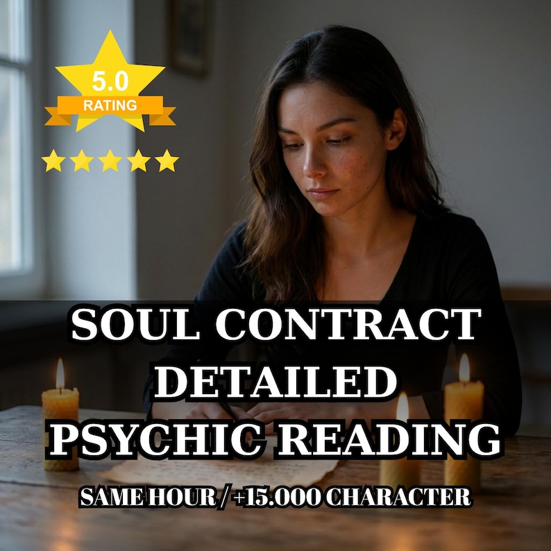 Soul Contract Psychic Reading: Karmic Healing, Life Purpose (PDF Report image 1